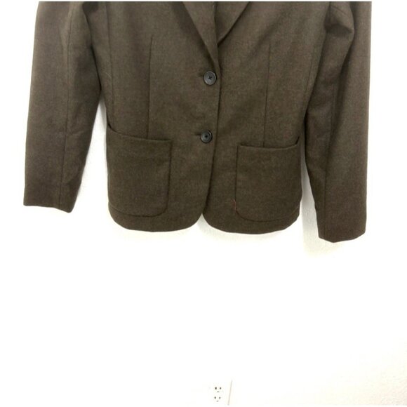 Everlane Women’s Wool Blend Academy Blazer Olive Green Size 2 Office Minimalist - Picture 6 of 11